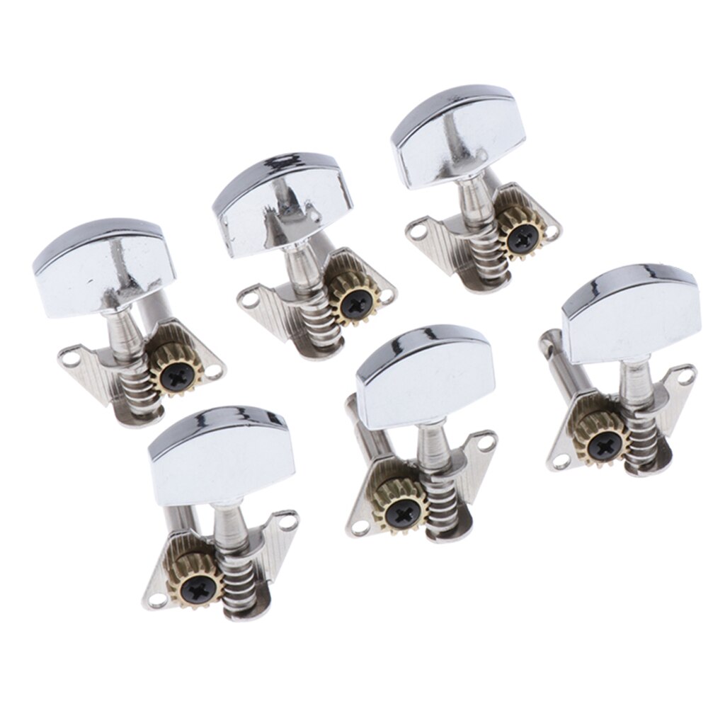 6 pcs Acoustic Guitar Machine Head Tuners Tuning Keys Pegs Set Guitar Parts for Acoustic Folk Guitar