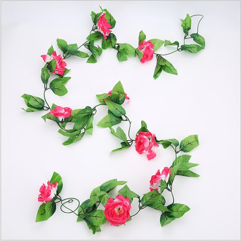 Artificial Plants All for Wedding Roses Flower Vine Christmas Bathroom Decorative Flowers Wall Home Decor Household Products: 14