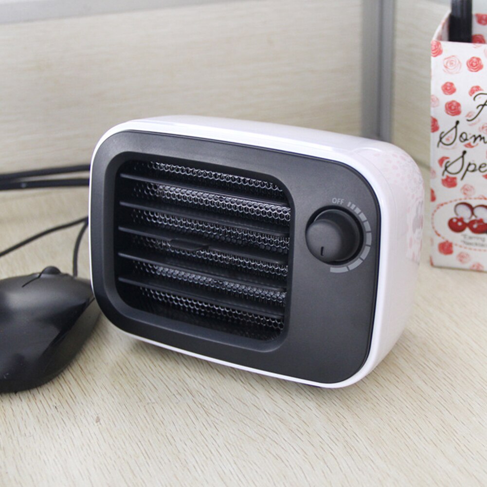 240W Mini Intelligent Constant Temperature Ceramic Desktop Fan Heater Indoor