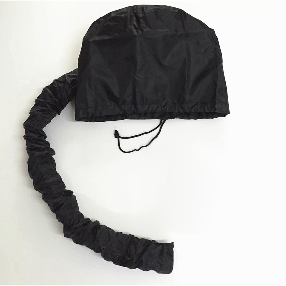 Soft Hair Drying Cap Portable Bonnet Hood Hat Womens Blow Dryer Home hairdressing Salon Supply Adjustable Accessory: Black