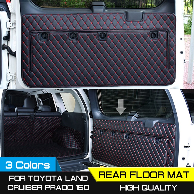 For Toyota Land Cruiser Prado 150 Cargo Rear Trunk Tailgate Tail Gate Door Mat Cover Floor Carpet Mud Pad Kick Tray