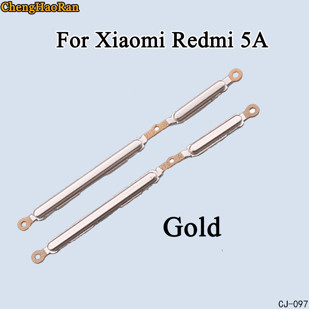 ChengHaoRan 1 PCS Side Button Power On Off Volume Button For Xiaomi Redmi 3 3S 4A 5A Replacement Repair Parts: Redmi 5A-Gold