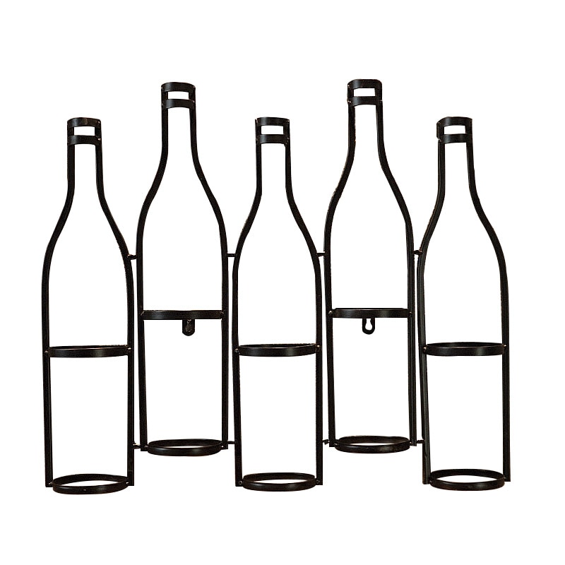 Style industriel américain fer suspendu casier à vin matériel barre de sécurité maison salon barre comptoir tenture murale casier à vin vieux cra