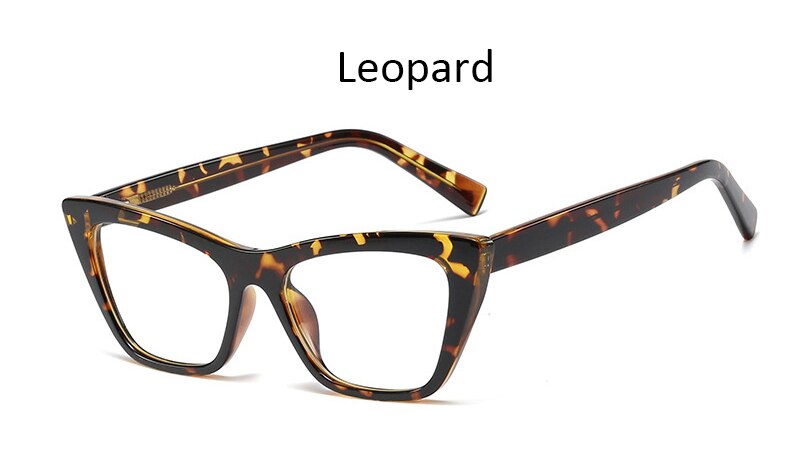 Frauen gläser Platz Brille Rahmen Weiblichen Klar Optische Computer transparent brillen Einrahmer frau: Leopard