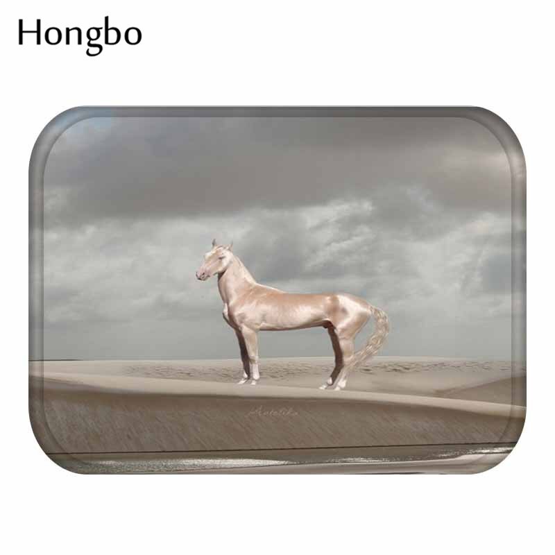 Hongbo-tyylinen majesteettiset hevosprinttimatot liukumattomat lattiamattot ulkomatot kirkkaat etuoven matot