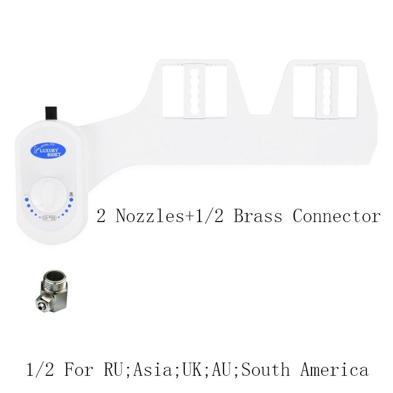 And Cold Dual Nozzle Bidet Toilets Seat Attachment Wash Water Shower Self-Cleaning Sprayer Bathroom Accessories Non-Electric: Single Cold D(1-2)