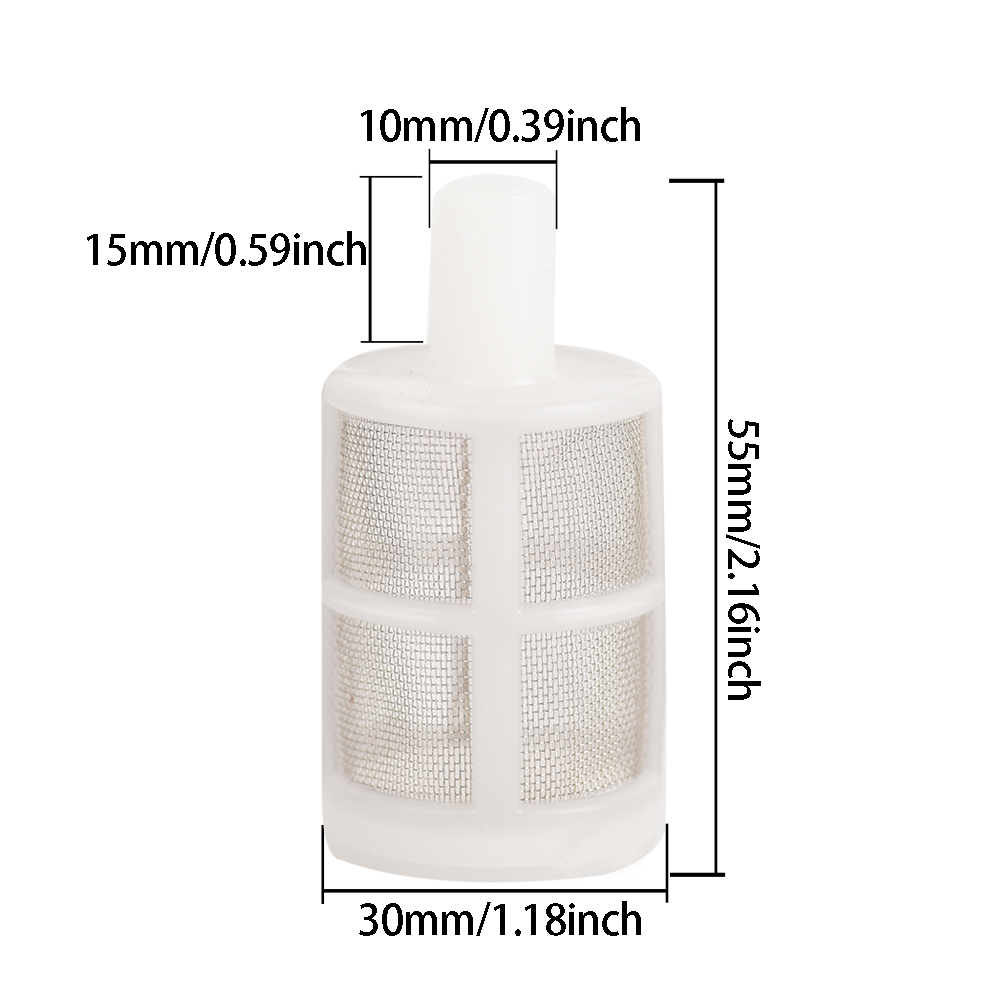 8/10//13mm Edelstahl gitter Schlauch filter Bewässerungs pumpe Filters prüh membran pumpe für Sprüh auto waschanlage Ölpumpe: Gold