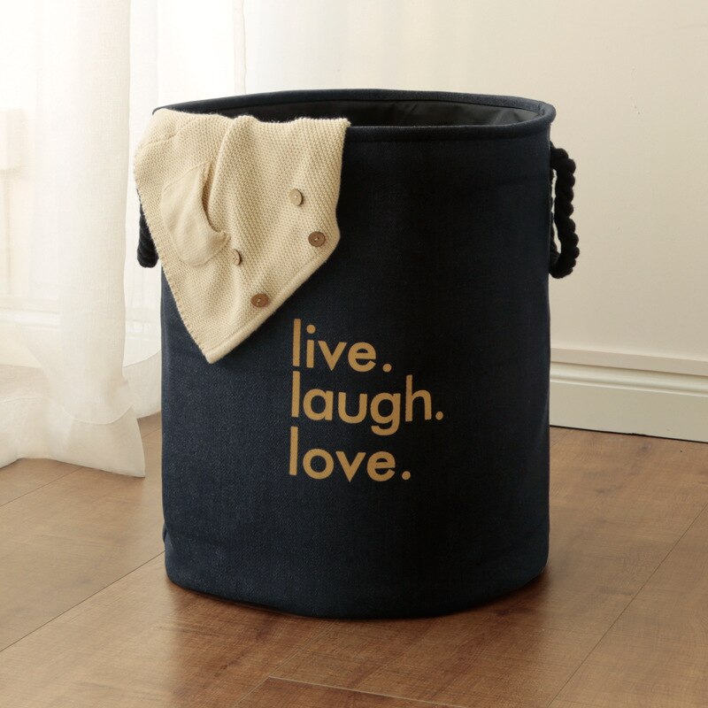 Panier de rangement pliable en tissu 35x45cm, sac de lavage étanche, panier de rangement pour vêtements, linge de maison: blue 02