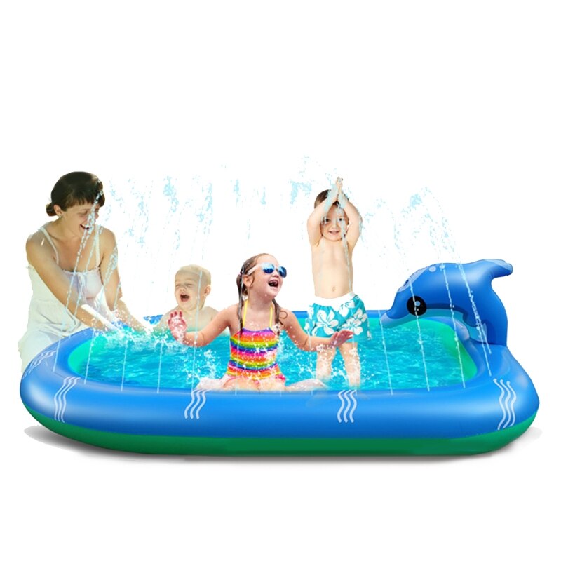 67/43Zoll Paddeln Schwimmbad Garten Wasser Sprinkler Pad Waten Schwimmbad freundlicher Party Favor setzt draussen Spiele