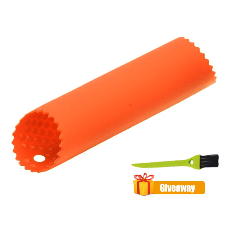 1Pc Silikon Knoblauch Schäler Knoblauch Rolle Stripper Silikon Knoblauch Schälen Rohr Aktualisierung Rolle Rohr Knoblauch Werkzeuge Küche Spielereien: Orange