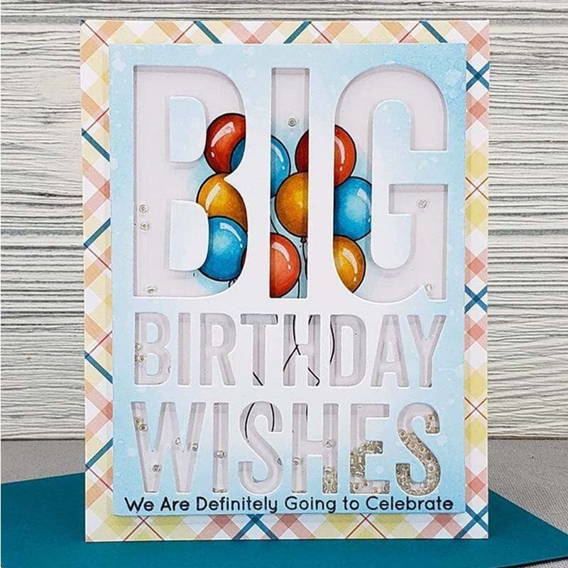 zjazd nowy projekt rękodzieło metalowe wykrojniki duże życzenia urodzinowe cięcie umierać Scrapbooking album kartki DIY wytłaczane szablony