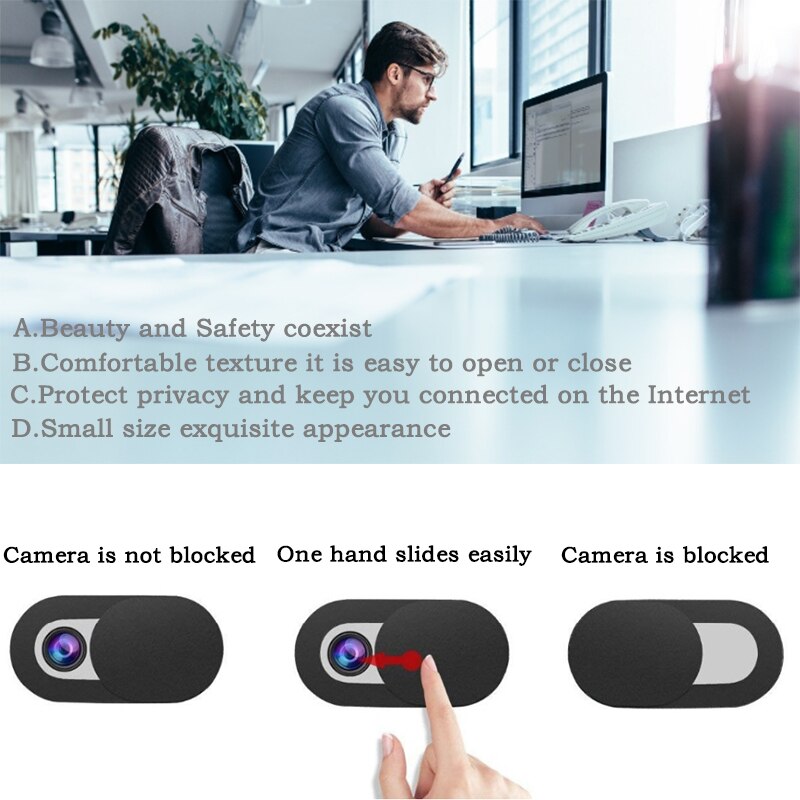 network can cover laptop camera cam shutter network cover mobile phone computer shutter magnet sliding plastic WebCam cover