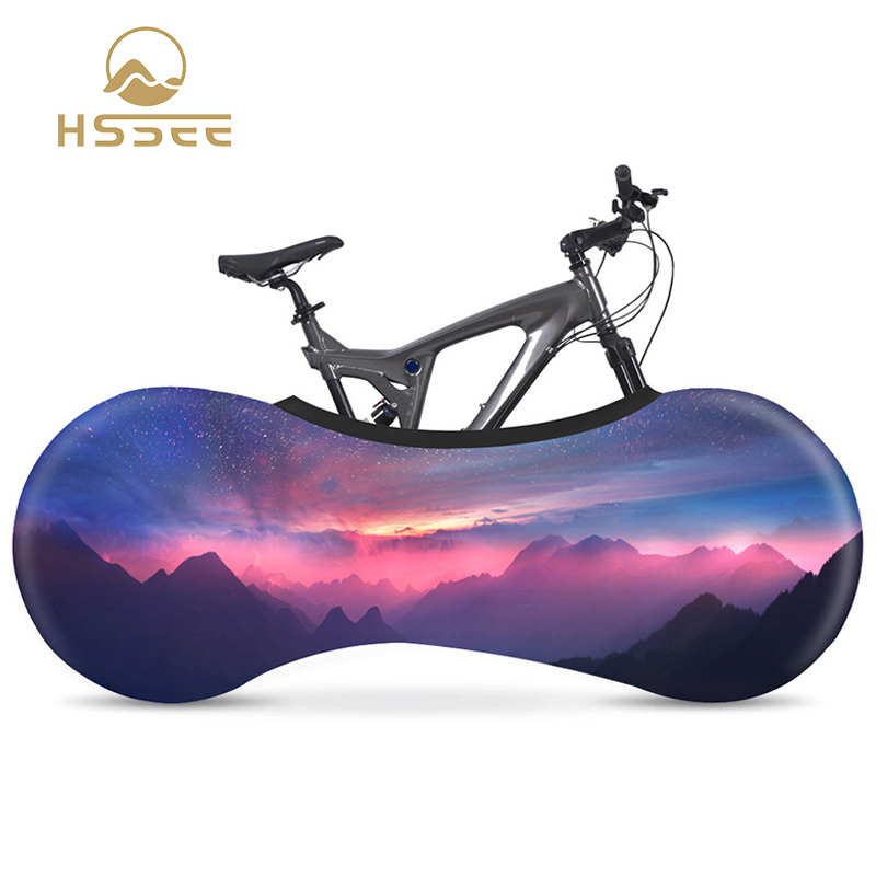 Hssee scenery series 26 “ -28 ” cykelbeskyttelseskappe elastisk stof landevejscykel indendørs støvbetræk passer 26 ” -28 ” cykel