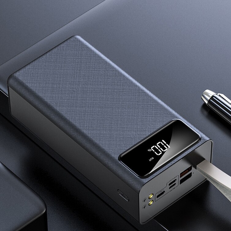 Banca di potere 80000mAh Grande Capacità Del Caricatore 2USB Esterno Batteria Da Viaggio Di Emergenza della Banca di Potere per Xiaomi Samsung: Black