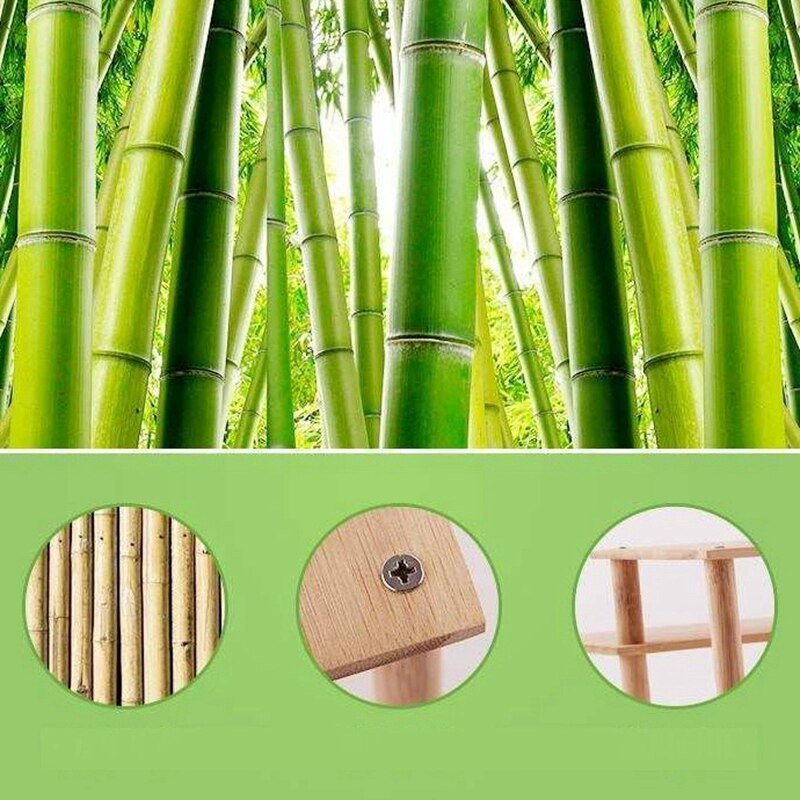 Model Display Rack Bamboo Trapezoidal Small Shelf Desktop Storage Display Rack