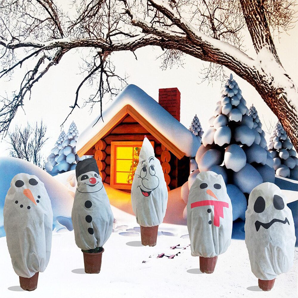 Noël hiver arbre couverture couverture plante couvre dessin animé noël gel Protection plante serre couverture jardin extérieur