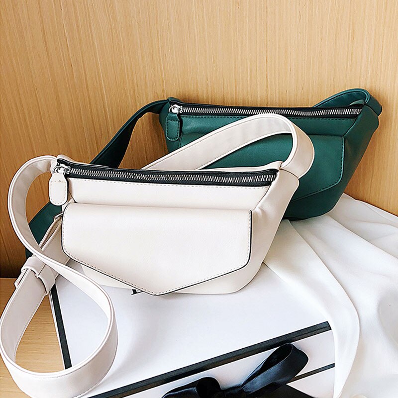 Mode Taille Tassen Voor Vrouwen Pu Lederen Fanny Packs Dames Kleine Crossbody Tassen Vrouwelijke Riem Borst Zakken