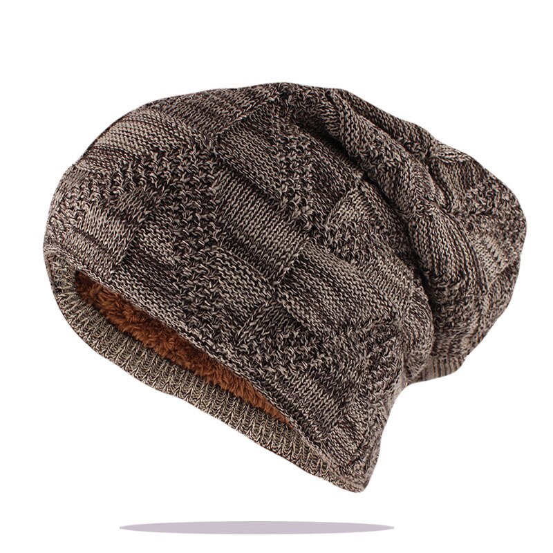 Stil vinter huer skullies mænd kvinder & #39 ;s varm hue strikket ben hue mærke mandlige farverige afslappet stjerne hatte kasket: Khaki