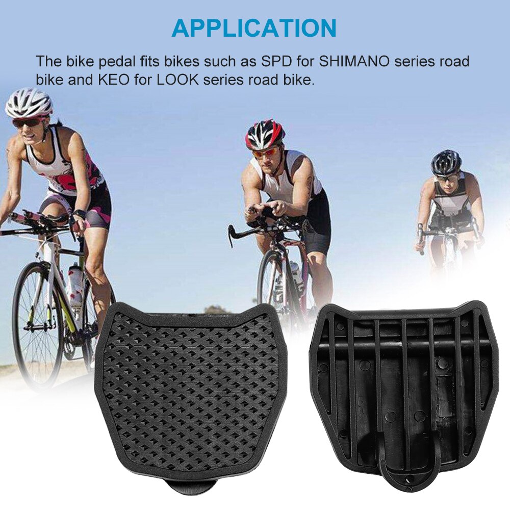 Bike Pedal Self-Locking Clip Portable Durable Road Cycling Systems Bicycle Self-Locking Clip MTB Road Bike Safety Accessories