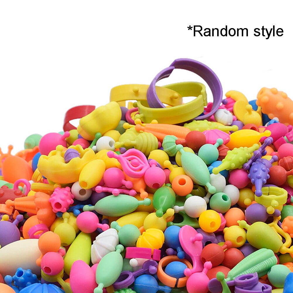 500G Kleurrijke Losse Kralen Diy Armband Ketting Kids Craft Onderwijs Speelgoed