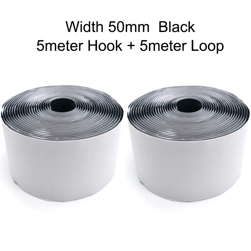 5 m/par de tiras de sujeción de cinta autoadhesiva de gancho y bucle, cinta adhesiva de bucle de gancho de tela de nailon entrelazado para manualidades DIY de 16-50mm: Pistola de metal