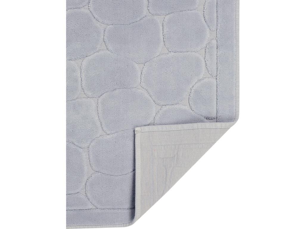 Steen Katoen Badmat Set 2'li Grijs