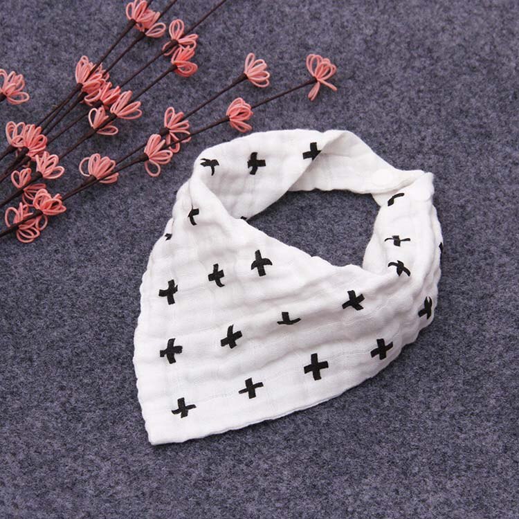 Mooie Baby Slabbetjes Jongen Meisje Bandana Water Absorberen Bib Burp Doek Driehoek Cartoon Katoenen Baby Sjaal Burp Dubbele Snap Baby accessoire: 4