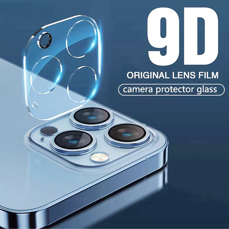 Lente de cámara de cristal frontal y trasera, vidrio templado 9H para iPhone 12 16 Pro Max 13 mini 14 Plus, película protectora de pantalla transparente 3 en 1