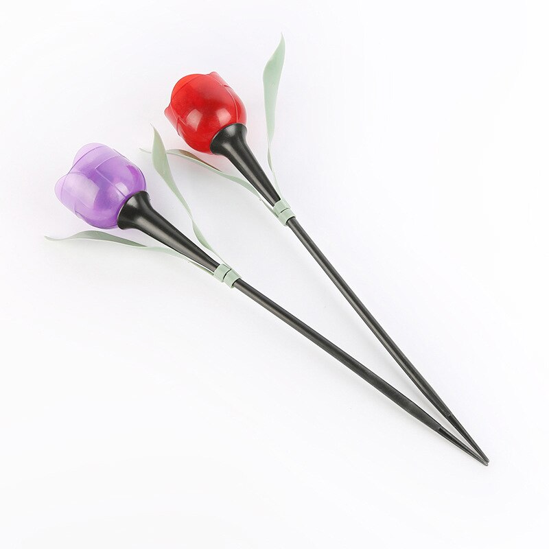 1 Pièces Jardin Tulipe Forme LED Imperméable Actionnée SOLAIRE Tube Lumières de Pelouse Debout Décor Pour La cour Extérieure Partie STSF666