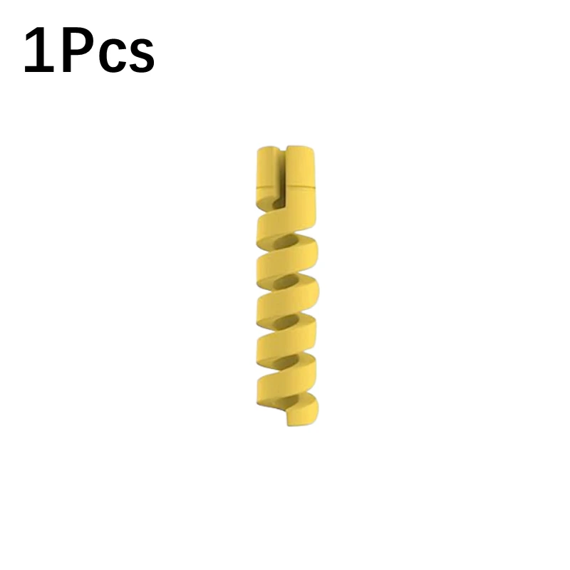 per iPhone iPad Avvolgicavo a spirale Protezione risparmiatore mini Cavo di ricarica USB Supporto per cavi Fascette Gestione cavi Organizzatore di cavi: verde