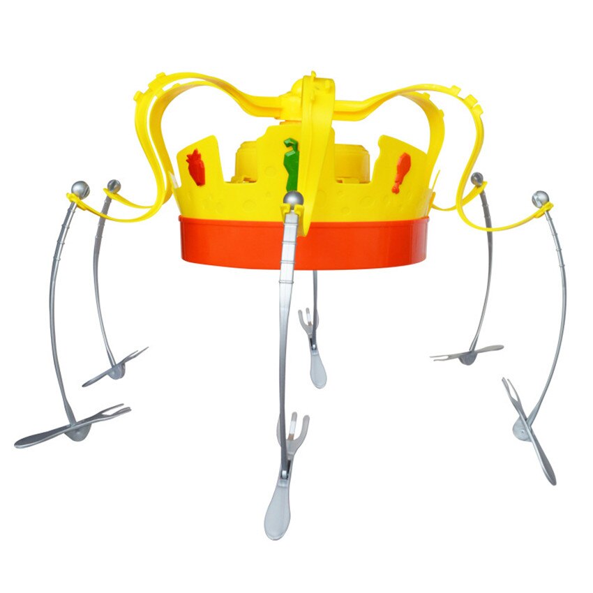 1Set Kids Family Novel Chow Crown Game Funny Toy Crown Musical Spinning Crown Snacks Food Party Game Toy Birthday