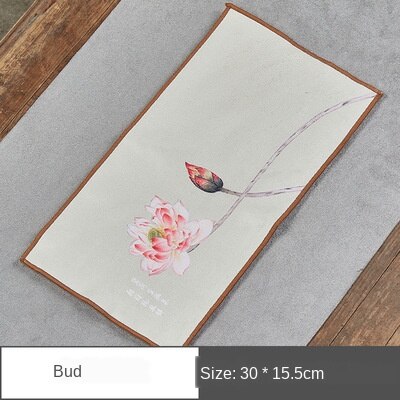 Serviette à thé en daim Zen, nappe de Table à thé, tisane en argile de Yixing absorbante de , tapis à thé Kung Fu: Tea towel16