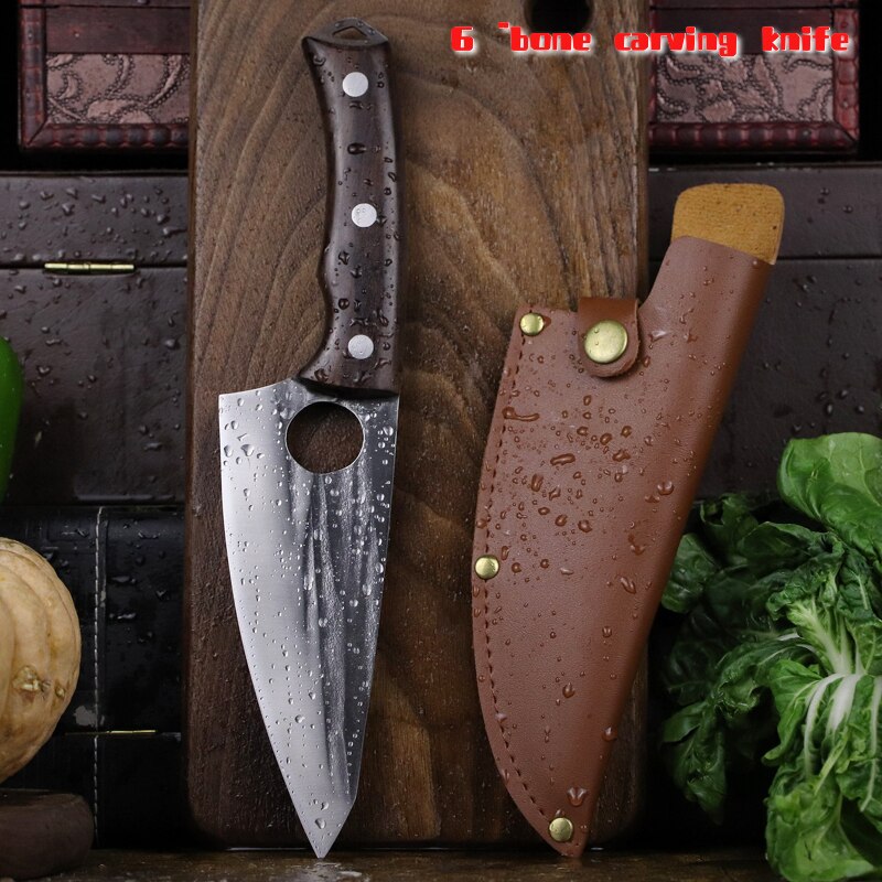 Cuchillo japonés de alta gama para deshuesar, rebanador afilado, forjado manual, de ternera, sashimi, de cocina, de chef: A-cd25B