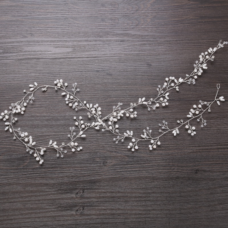 Westlichen Hochzeit Kopfschmuck für Braut Handgemachte Hochzeit Kristall Perle Haar Zubehör Strass Haarnadel Ornamente