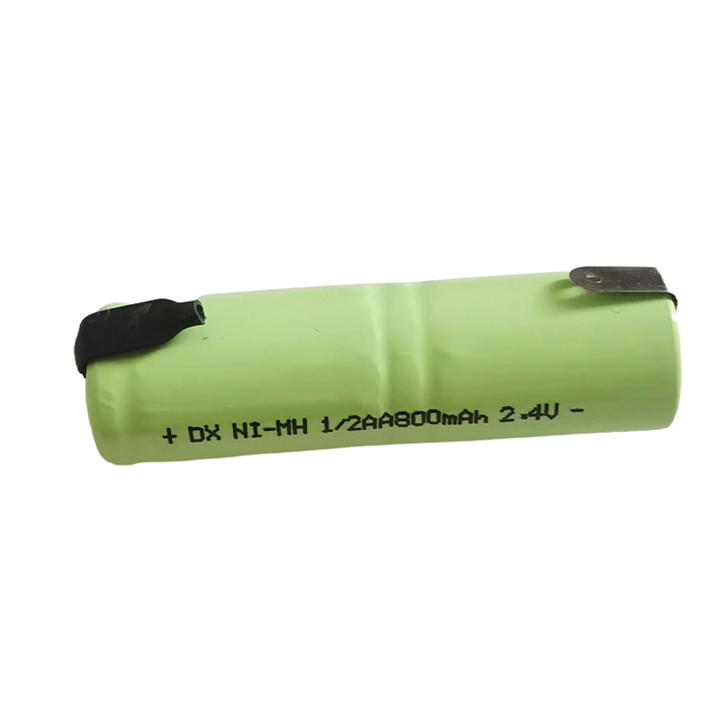 Nowy akumulator 1/2AA 800mAh 2.4V NI-MH 1/2 AA z zakładkami spawalniczymi do golarki HK688 HK288 FS326 Golarka Brzytwa Szczoteczka do zębów DIY