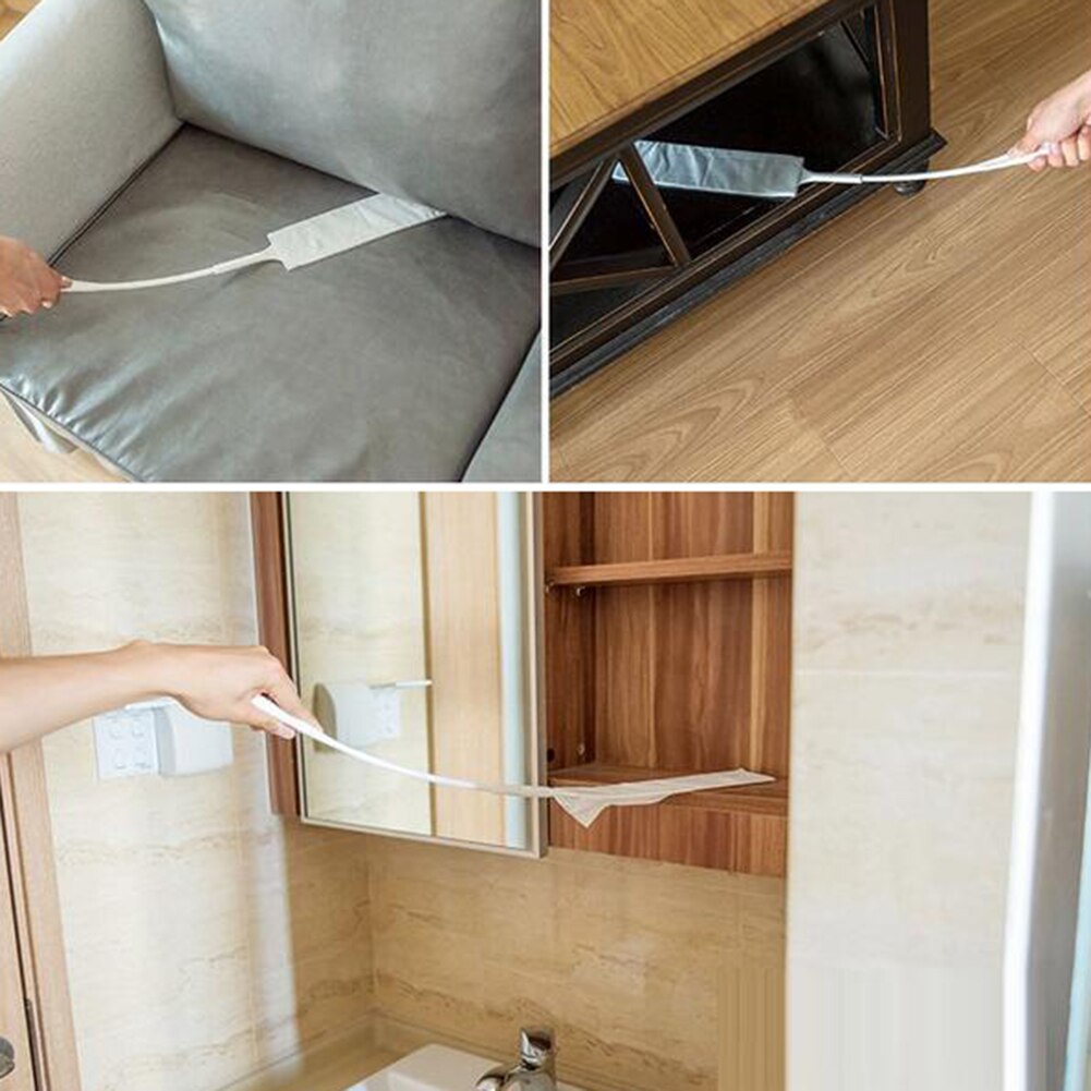Cepillo para polvo antiácaros electrostáticos para el hogar, removedor de pelo de sofá de esquina larga, antipolvo, limpieza de baño, suministros de Bar