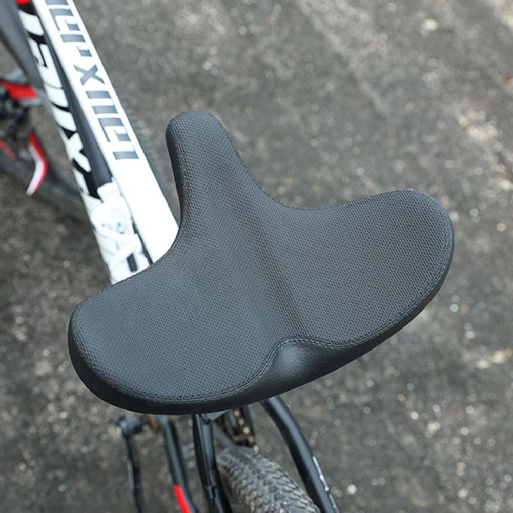 Sillines de bicicleta cómodos y ensanchados asientos de bicicleta eléctrica cojines de asiento universales transpirables de gran tamaño para hombres y mujeres