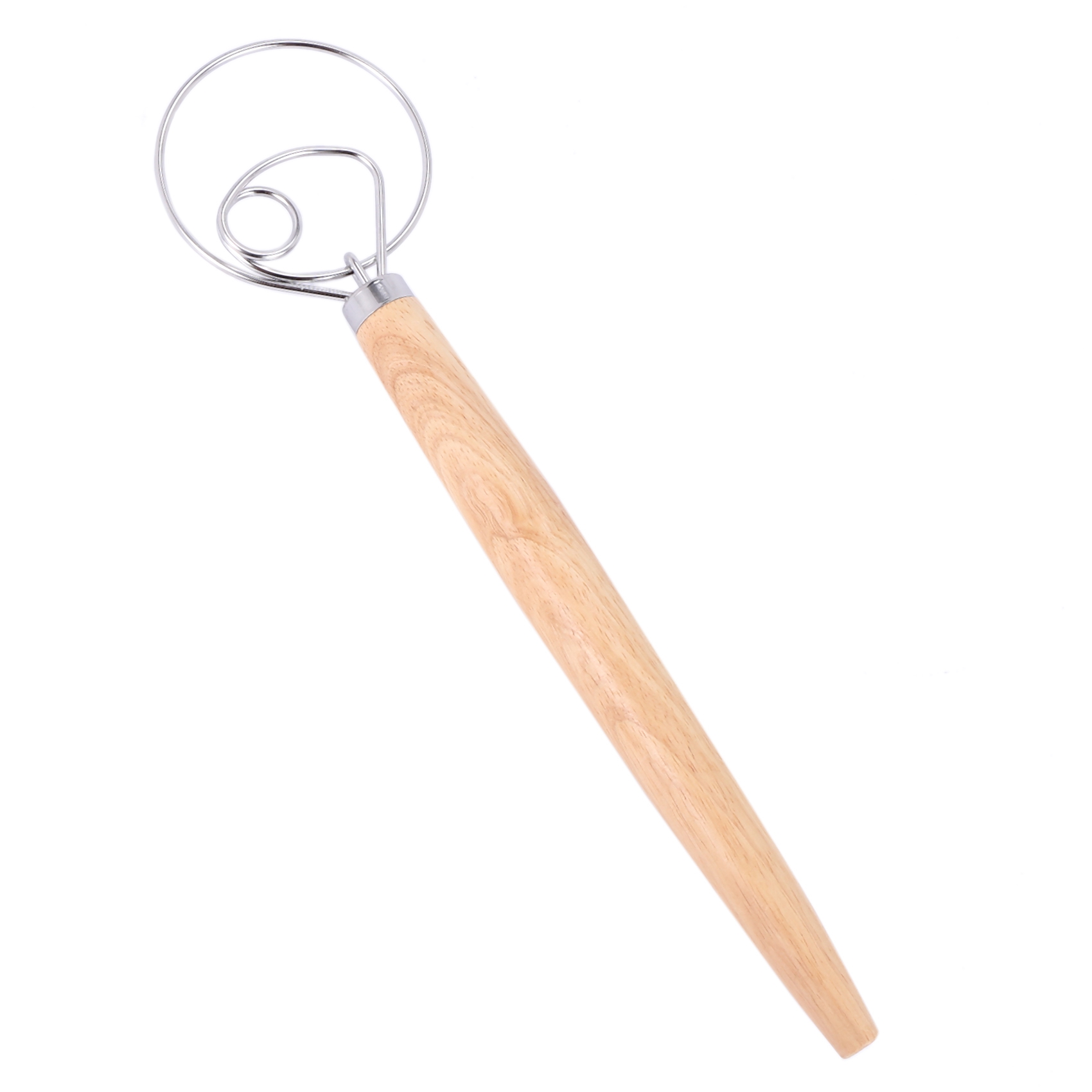 2x Teigschneebesen Edelstahl - 8 & 9 Zoll Doppelaugen Whisk | Für Brot, Pizza & Keksteig