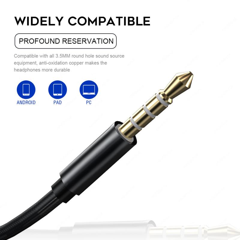 3.5Mm Sport Gaming Headset Wired Oortelefoon In-Ear Headset Oordopjes Bas Oordopjes Voor Iphone Samsung Huawei Xiaomi Met mic