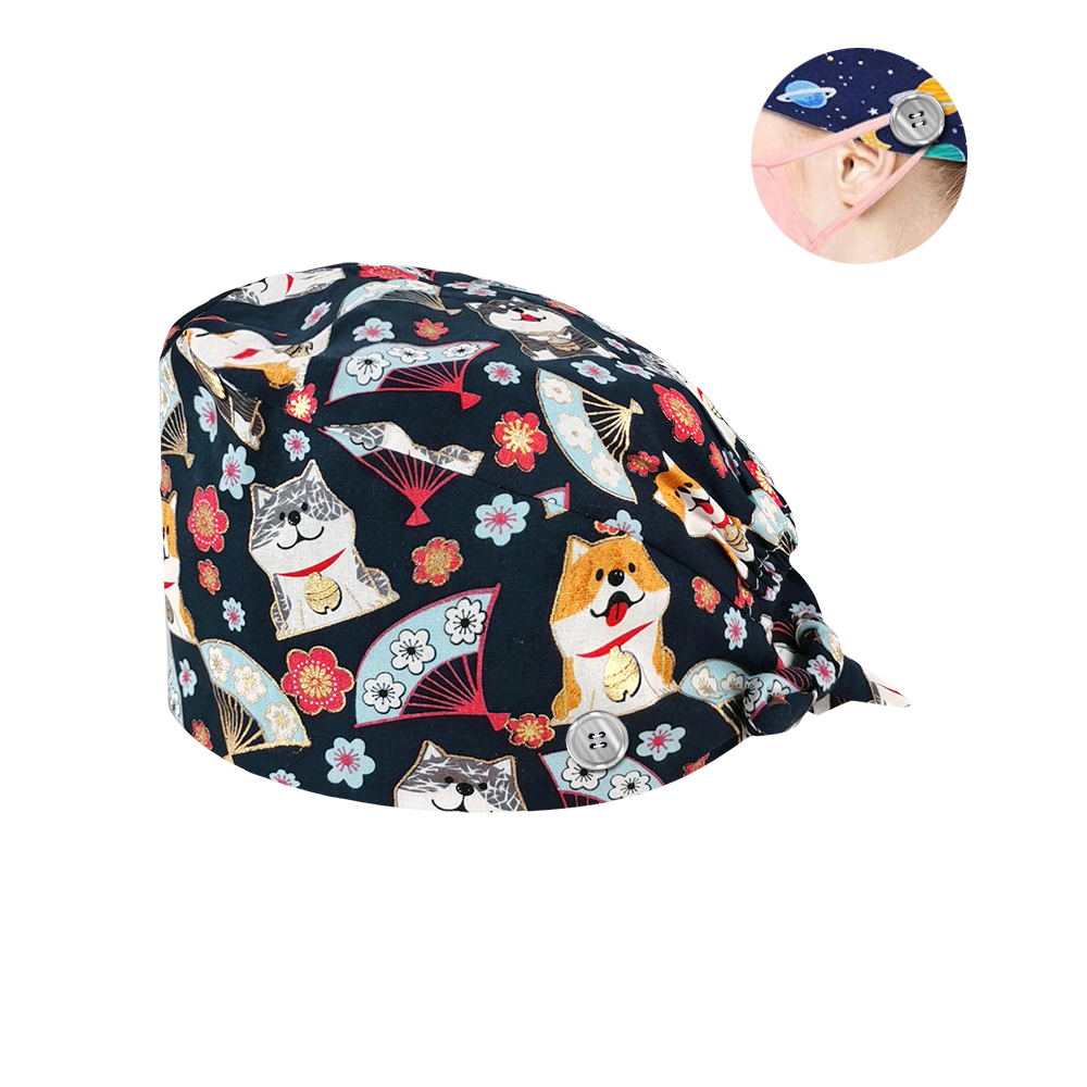 sanxiaxin cotton Elastic adjustable Scrub hat beau... Grandado