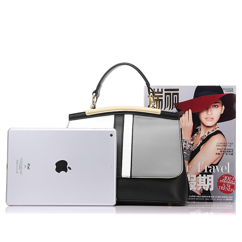 Realer Vrouwen Handtas Mode Patchwork Patroon Tote Tas Met Top-Handvat Kunstmatige Lederen Schoudertas Crossbody Tassen