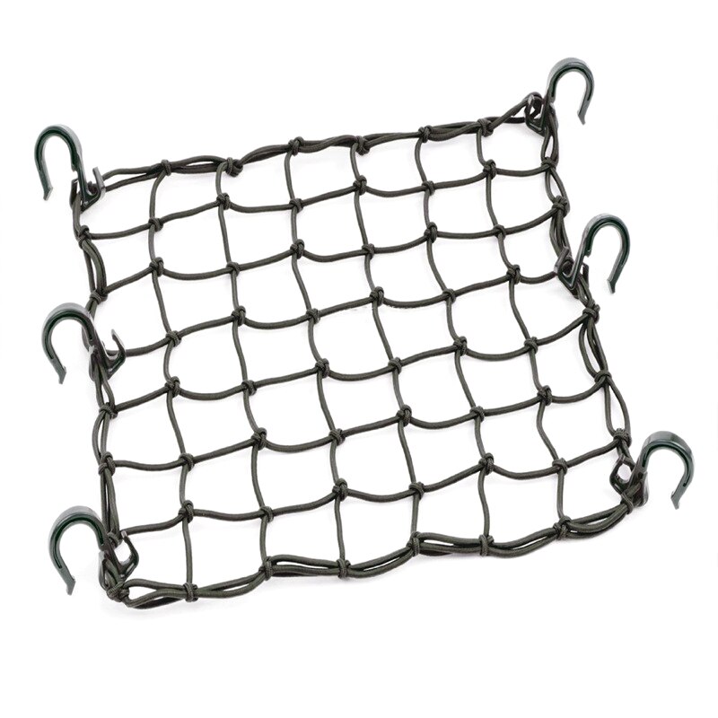42x42cm Latex Cargo Net Universal Car Trunk Luggage Storage Cargo Organiser Nets Hooks Mesh for Motorcycle Helmet Luggage