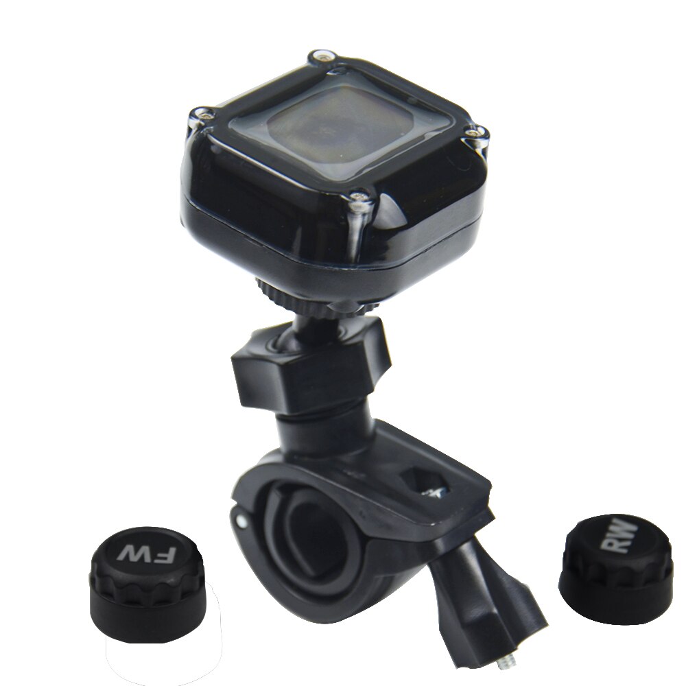 USB Motorcycle TPMS Motor Tire Pressure Tyre Temperature Monitoring Alarm System with 2 External Sensors USB Charging motos