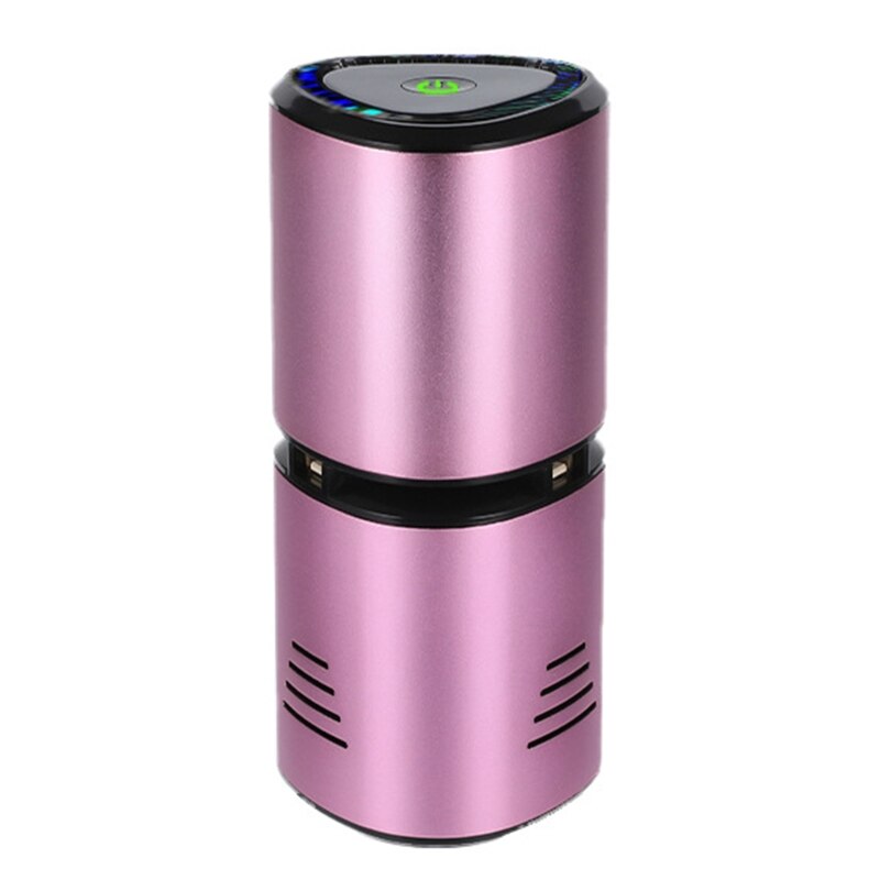 Travel-Sized Car Air Cleaner Personal Negative Ion Air Purifier Car Deodorizer for Removing Smoke, Pet Dander, Odors: pink