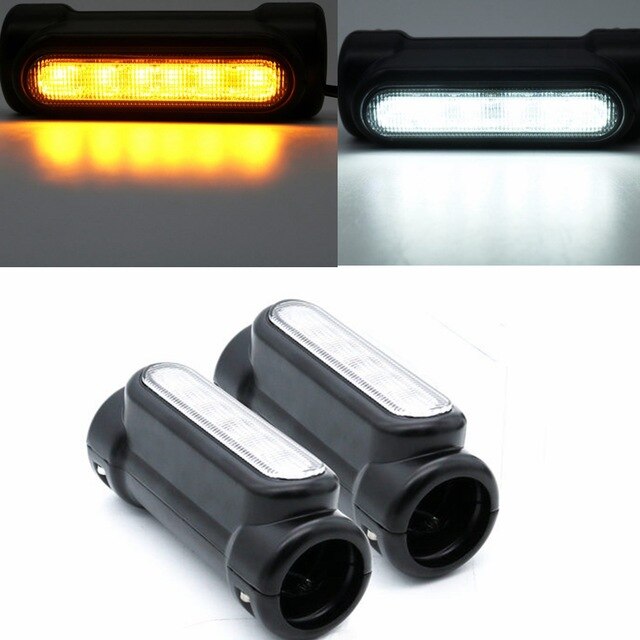 Moto autoroute Crash Bar lumière Switchback conduite lumière 12 LED pour Harley Touring modèles