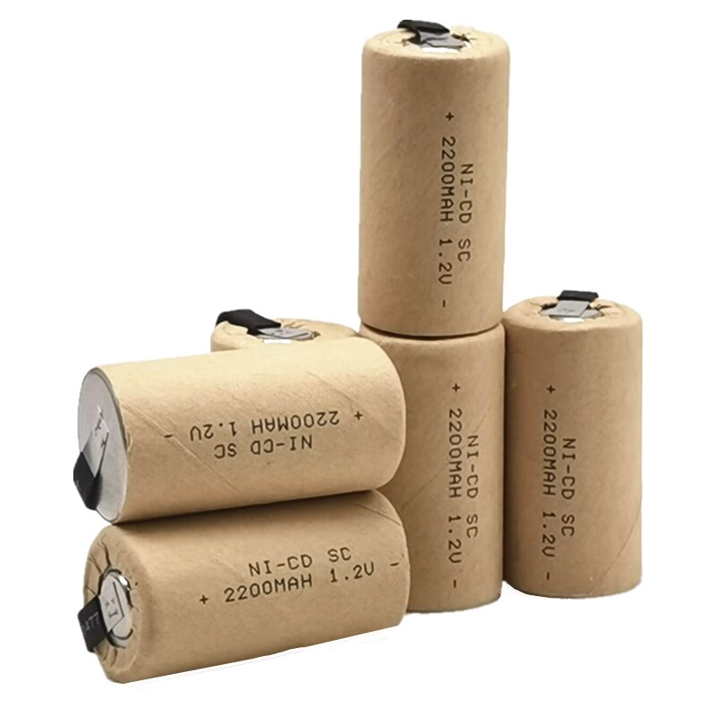 Baterie SC Nicd 1.2v 2200mah pod C ni-cd akumulator SC Batteria robić wkrętaki elektryczne wiertarki elektronarzędzia