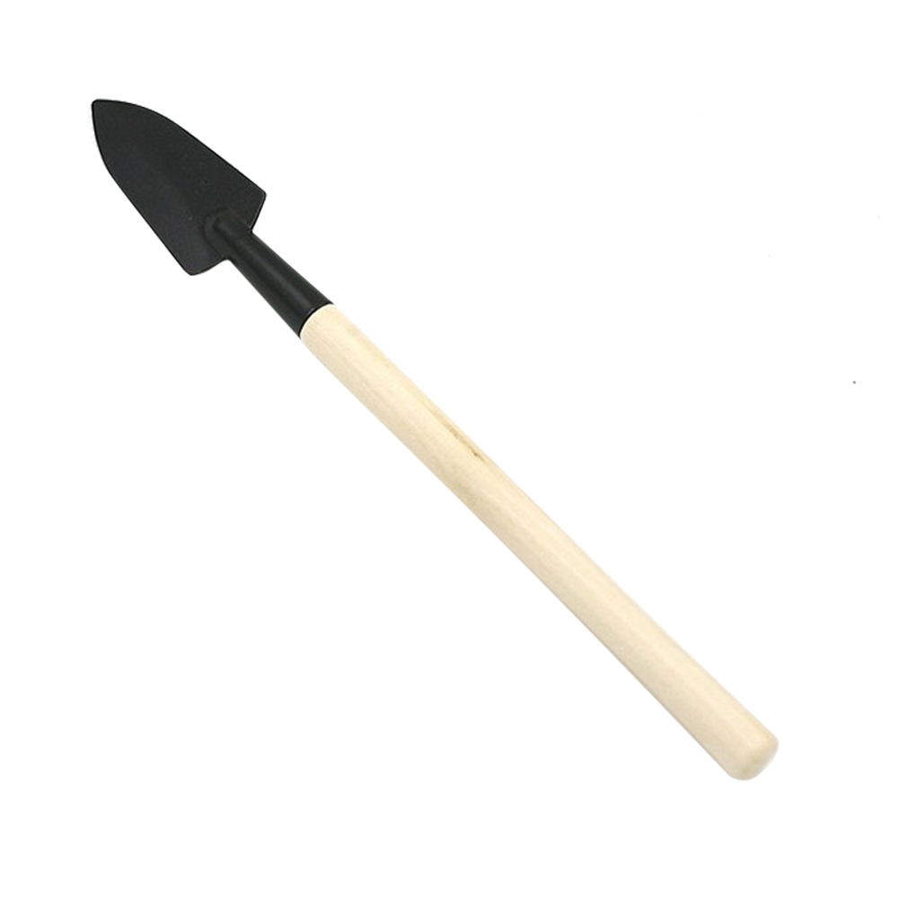 3 unids/set jardín juego de herramientas para plantas pala rastrillo pala niños mango de madera con Harrow Rake herramienta de jardinería conjunto de tres piezas-Pala