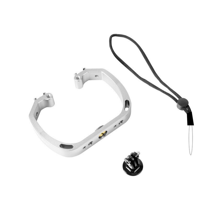 Mango estabilizador de agarre para GoPro Hero 9 8 7 Hero, aleación de aluminio negro, Micro película submarinismo, accesorio para cámaras de acción: Default Title