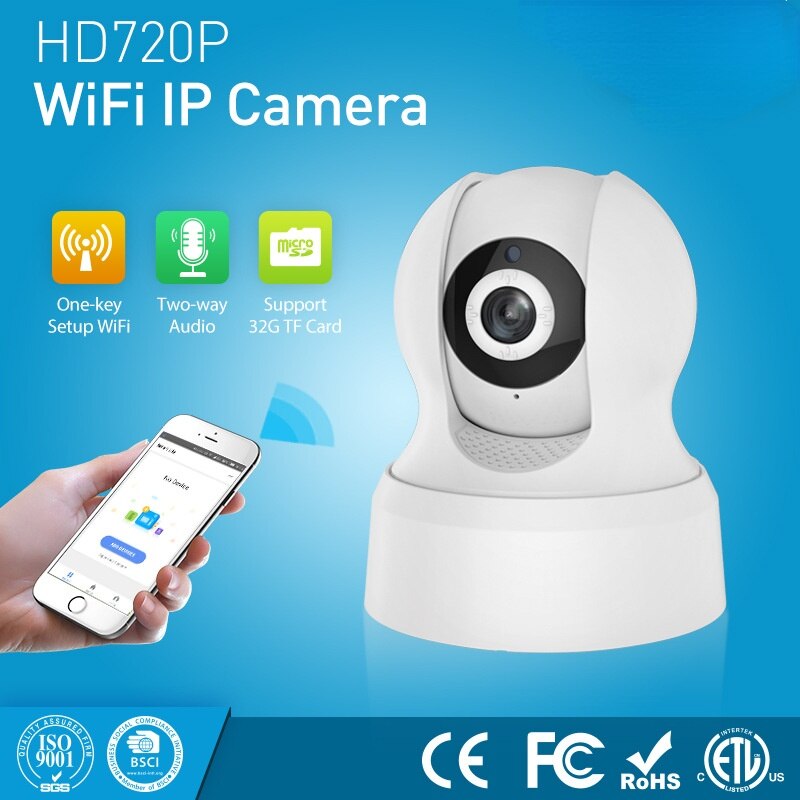Wifi Indoor Pt Ip Camera Draadloze Intelligente Indoor Pan/Tilt Camera 100W Hd Camera