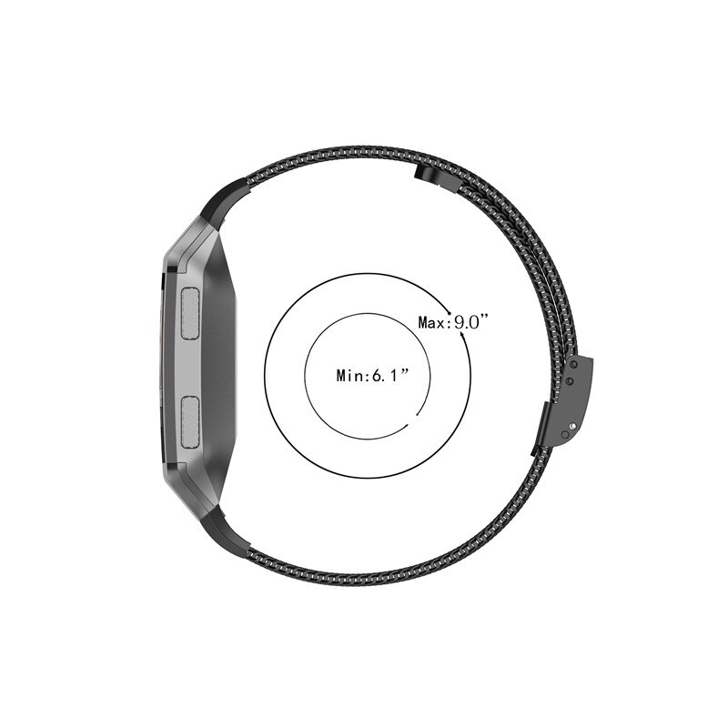 S/L Größe für Fitbit ionic Milanese Split Magnetische Edelstahl Band Smart Uhr Band Zubehör Armband Ersatz Band
